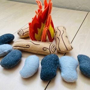 Play Camp Fire Felt Toy Campfire